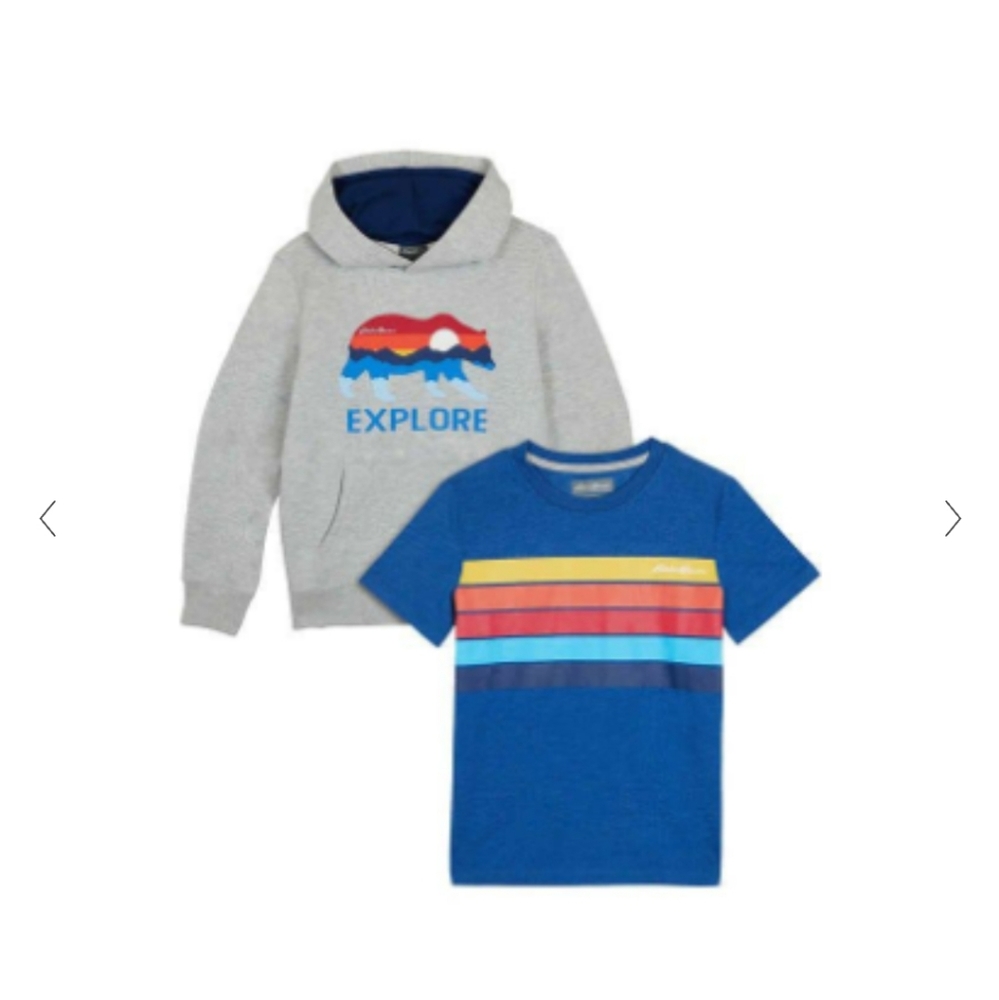 Size 7/8 Boys Swester/Shirt Combo